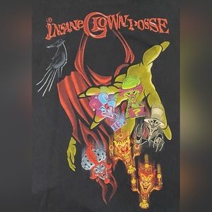 Insane Clown Posse Black T Shirt, Vintage,Wraith Hells Pit, Size XLarge